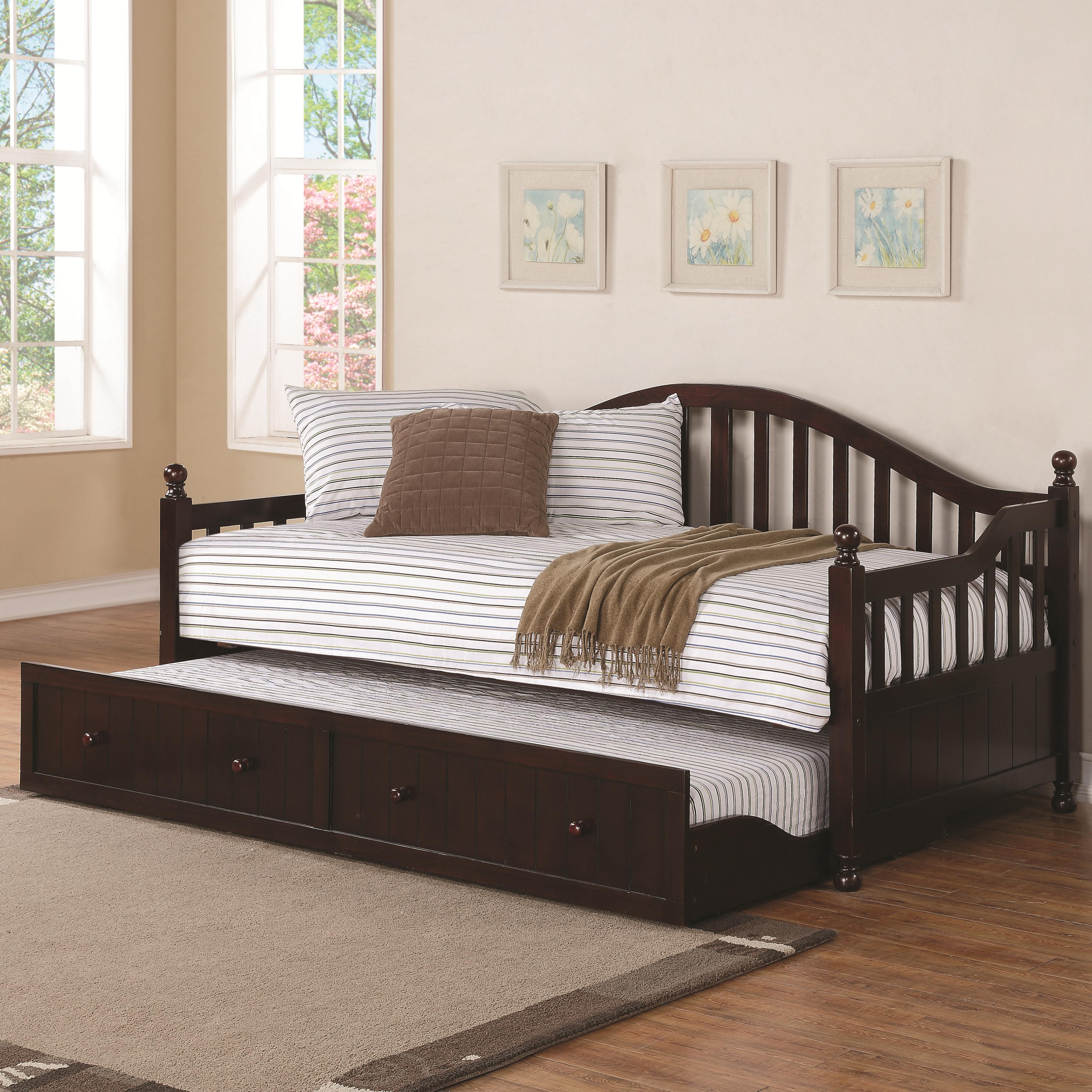 Coaster Daybeds by Coaster TraditionallyStyled Wood Daybed with